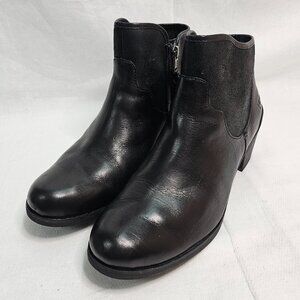 UGG PENELOPE Ankle Boots Black SHERPA Side Zip 1008710 WOMEN'S Size 9.5